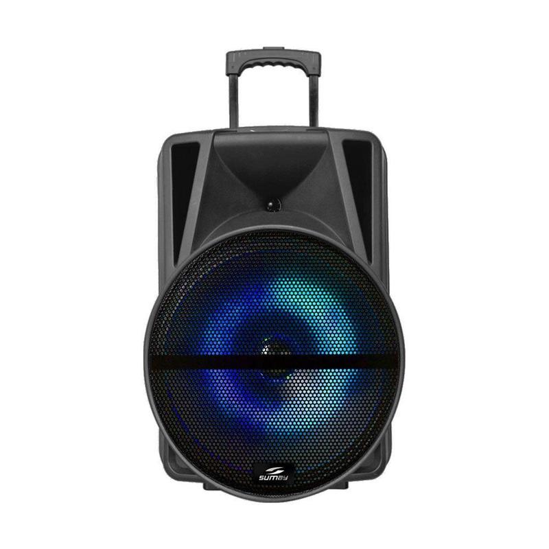 サム Caixa de Som Sumay 500W Bluetooth 1 Microfone SM-CAP16P - Caixa de